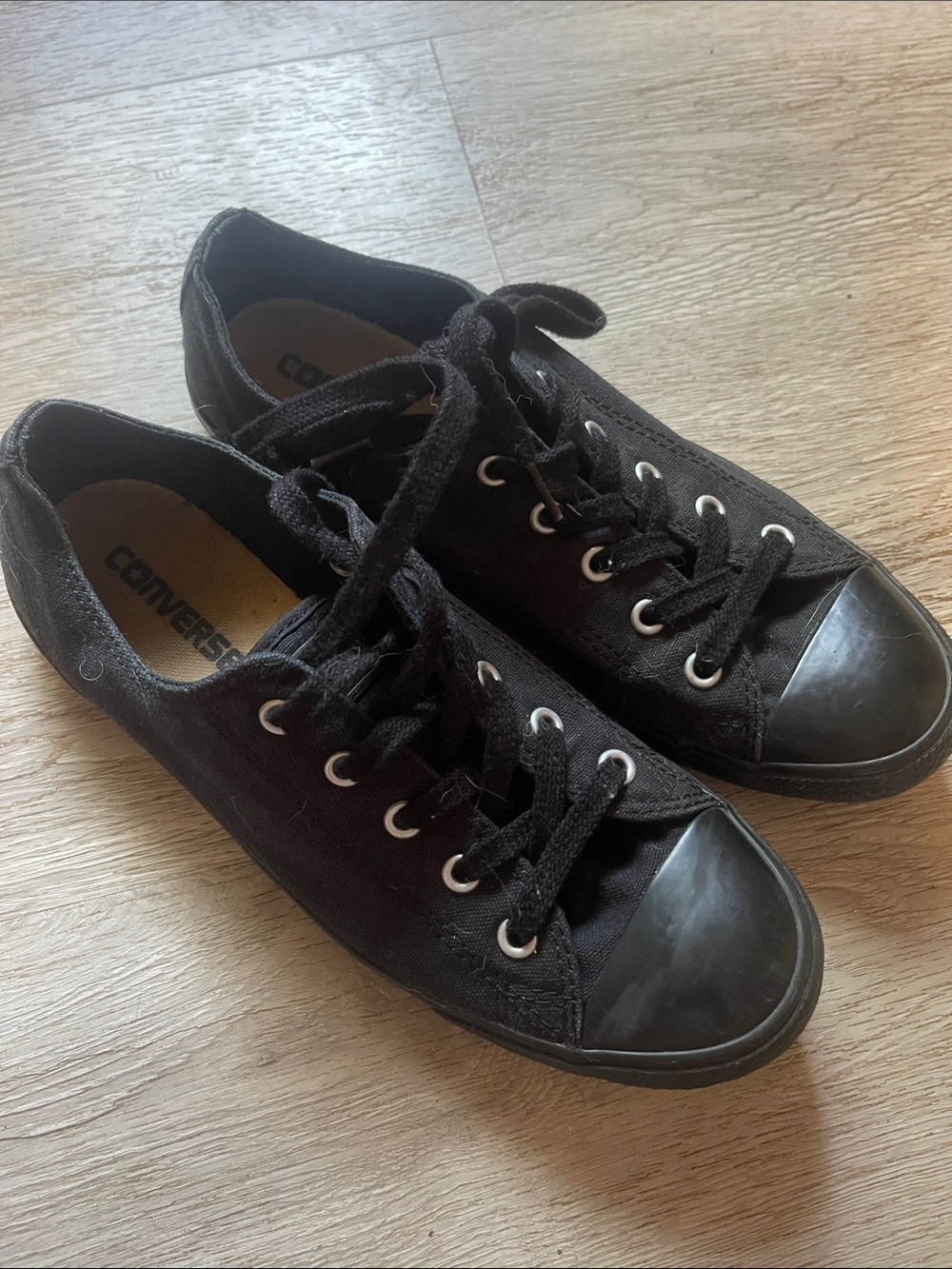 Converse Black Low-Top Canvas Sneakers
